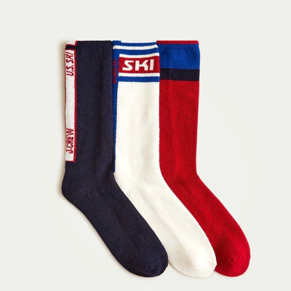 J. Crew U.S. Ski & Snowboard by J.Crew wool socks three-pack New